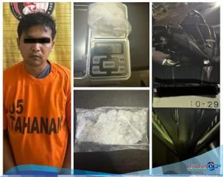 Dikibusi Warga, Bandar Sabu Di Binjai Timur Di Ciduk Polres Binjai